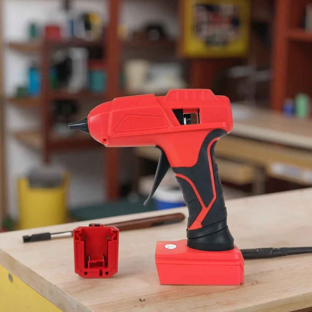 20v Milwauke Battery Interface Cordless  Hot Melting Glue Gun Rechargeable  Power Tool DIY Cordless Tool Glue Gun - Image 4