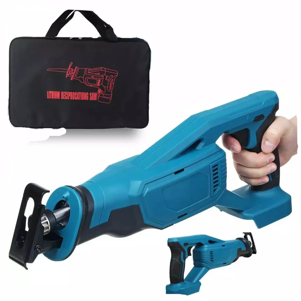 18V 32mm Electric Cordless Reciprocating Saw Metal Cutting Woodworking Power Tool Electric Saw for Makit 18V Battery