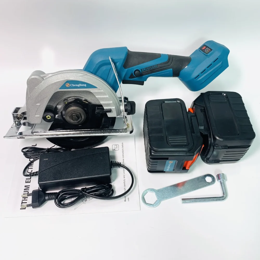 125mm Cordless Electric Circular Saw Industrial Multifunction Cutting Machine Dust Passage for Mak 18/21V Battery for Tile Wood