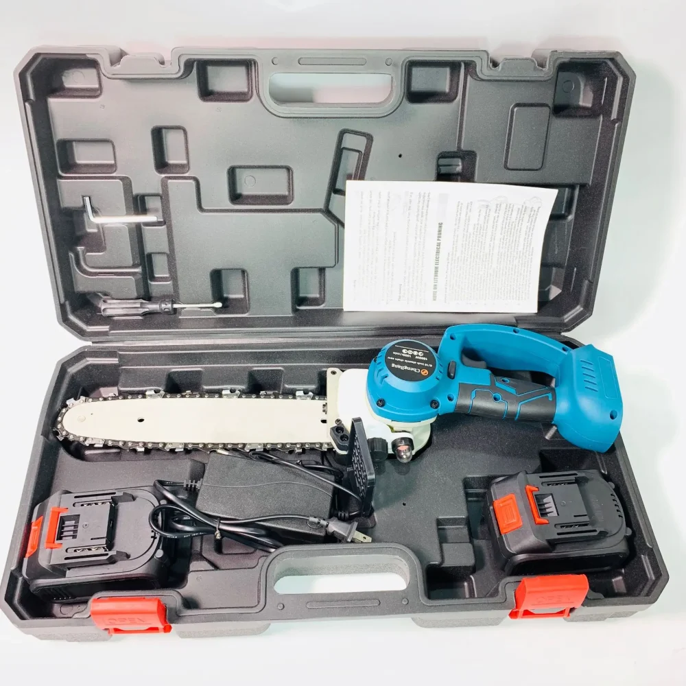 10 Inch 21v Brushless Electric Chainsaw Pruning Electric Chainsaw With Lithium Battery Woodworking Tools for Garden Tool - Image 3