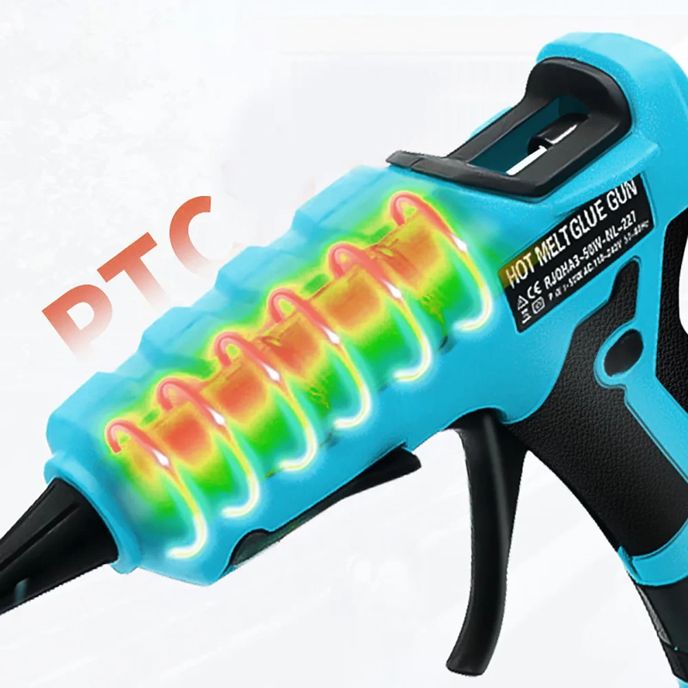21V Cordless Hot-Melt Glue Gun with MKT Battery Interface Rechargeable Power Tool for DIY Cordless Work - Image 4