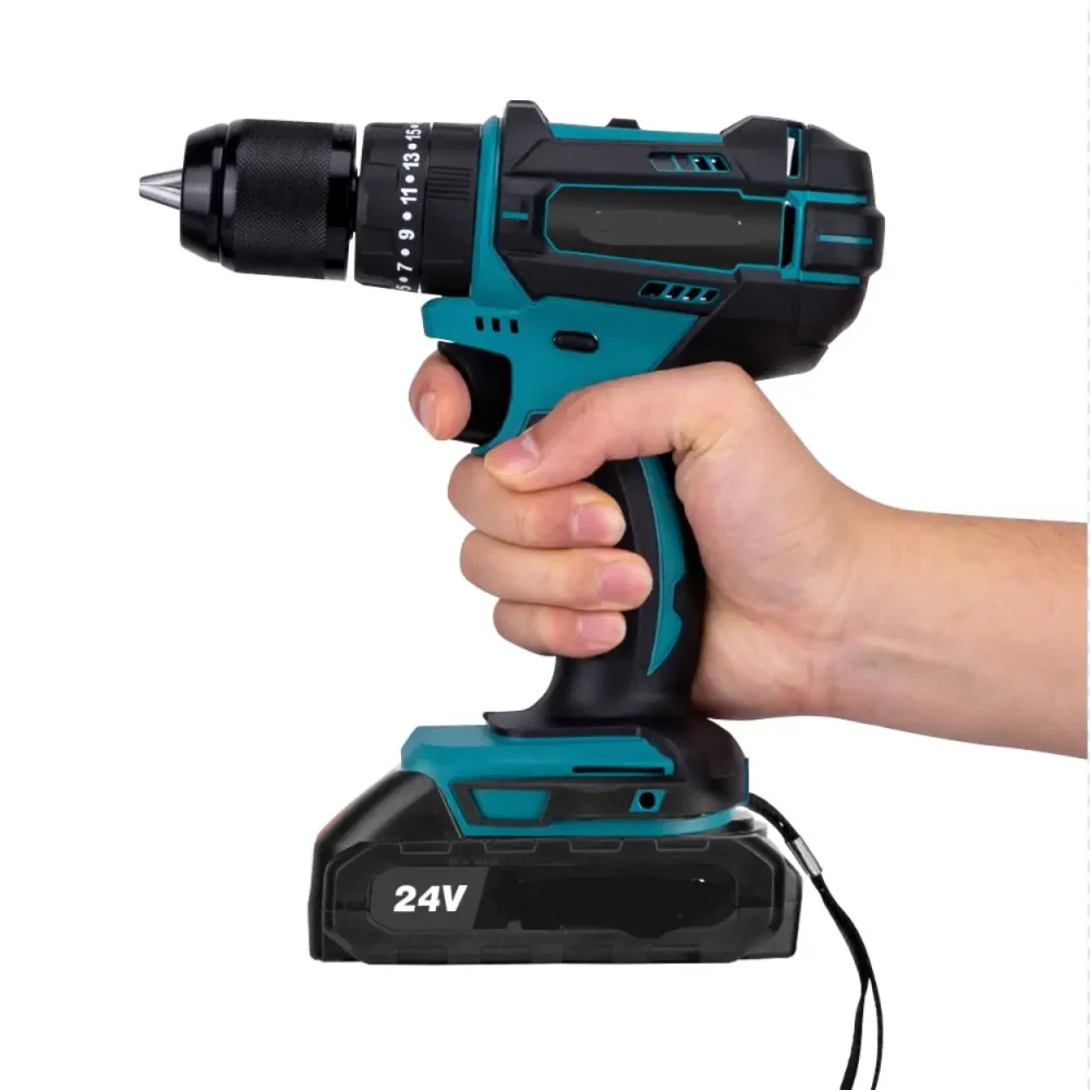18V Electric Impact Drill Driver Mini Wireless Power Tool with Cordless Screwdriver & Drill
