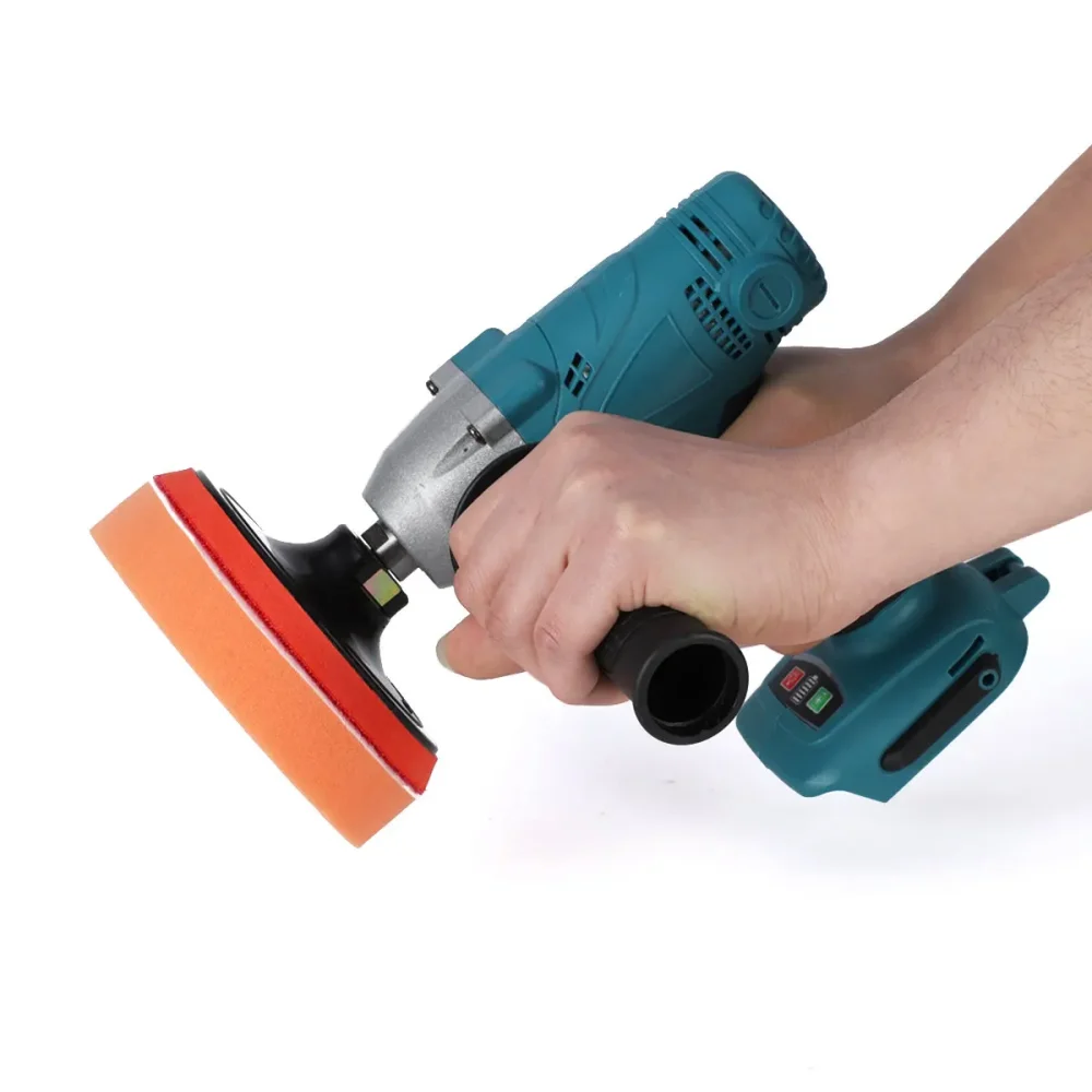 2 in 1 Cordless Electric Polishing Machine Drill Driver Kit Car Polisher 125MM Polishing Pads for Mak18V Battery