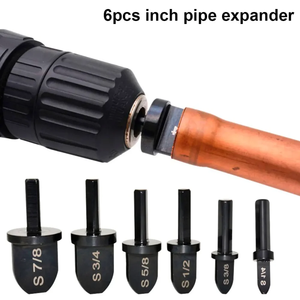 6pcs Set 7/8 1/4 Inch Expansion Reamer Head for Tube Pipe Expander Power Tool Accessories for Air Conditioner Swaging Tools - Image 5