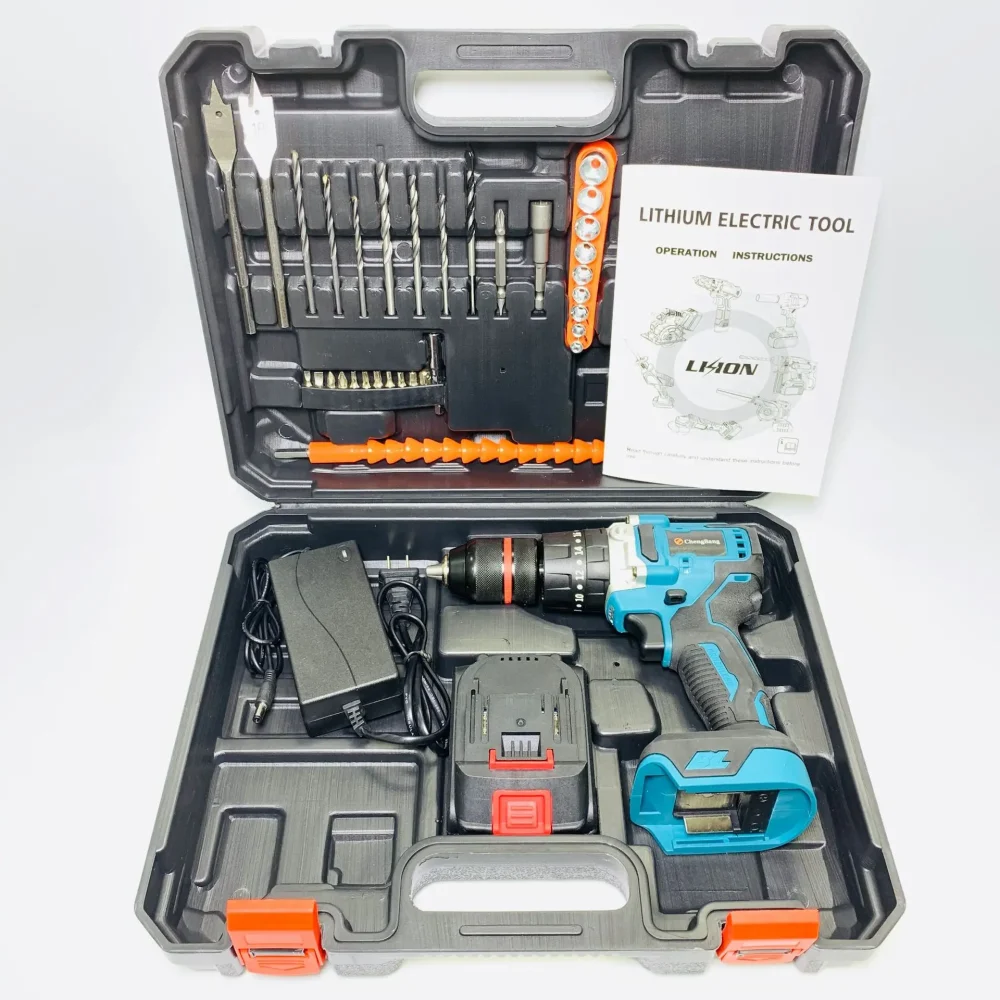 Battery Brushless  13mm Cordless Drill Lithium Electric Impact Drill MTG02 with Accessories and Drill Bit - Image 6