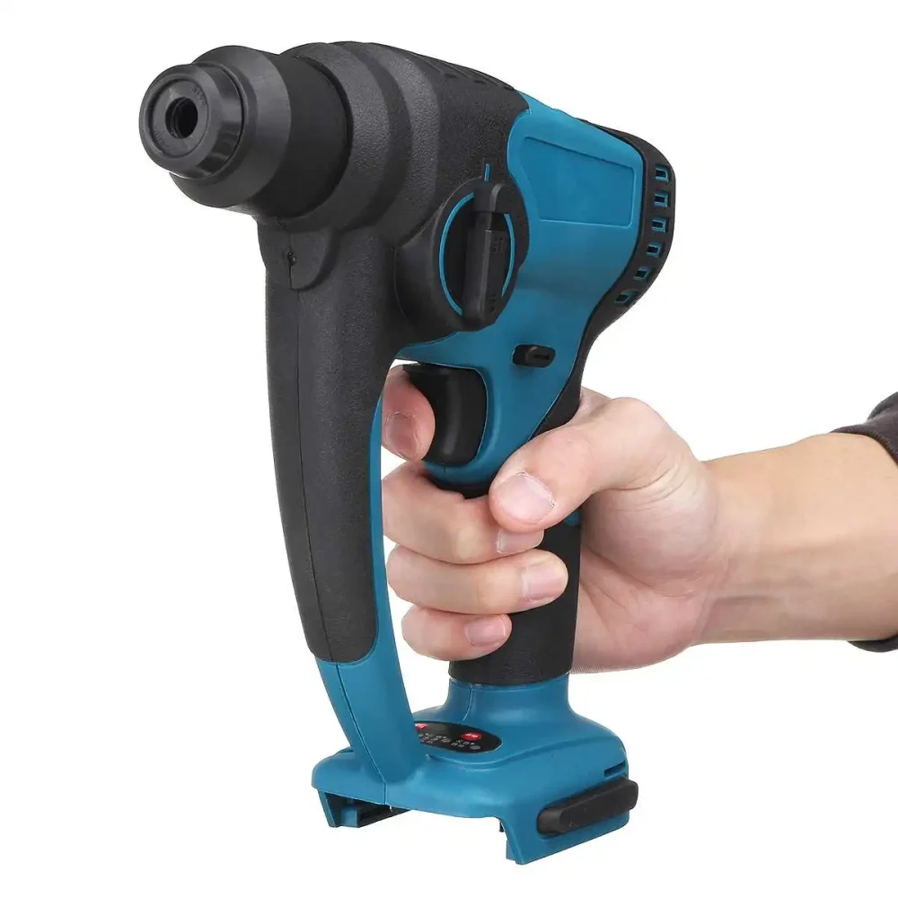18V Rechargeable Brushless Cordless Rotary Hammer Drill Electric Demolition Hammer Power Impact Drill Universal Battery